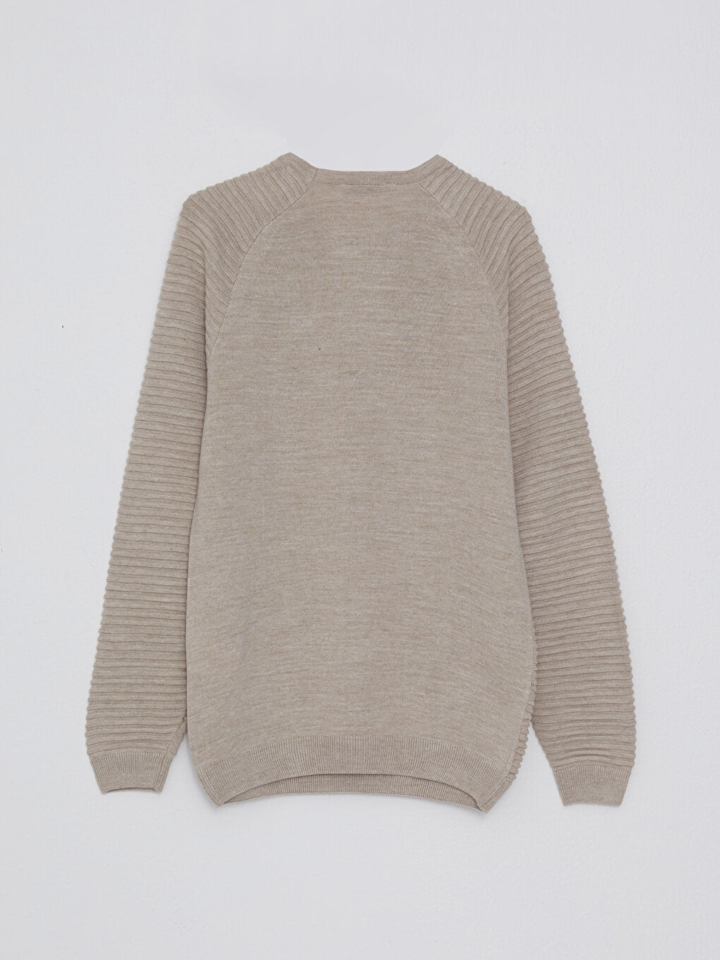 Crew Neck Long Sleeve Men's Knitwear Sweater