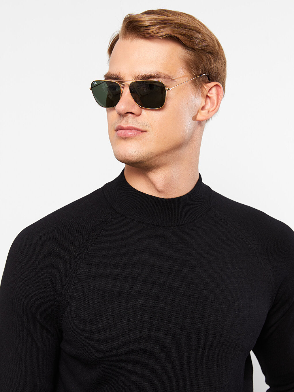 Half Turtleneck Long Sleeve Men's Knitwear Sweater