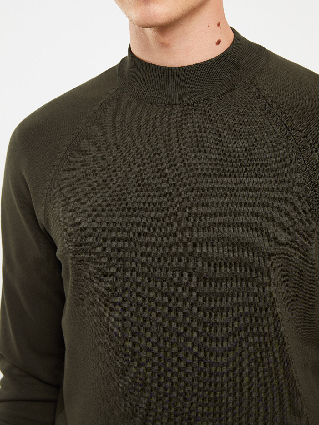 Half Turtleneck Long Sleeve Men's Knitwear Sweater