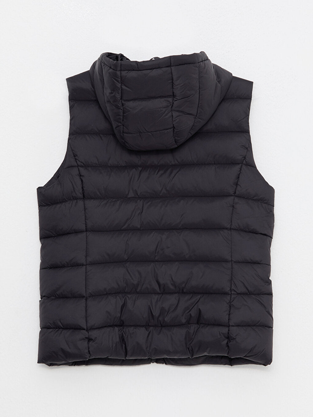 Women's Hooded Plain Puffer Vest