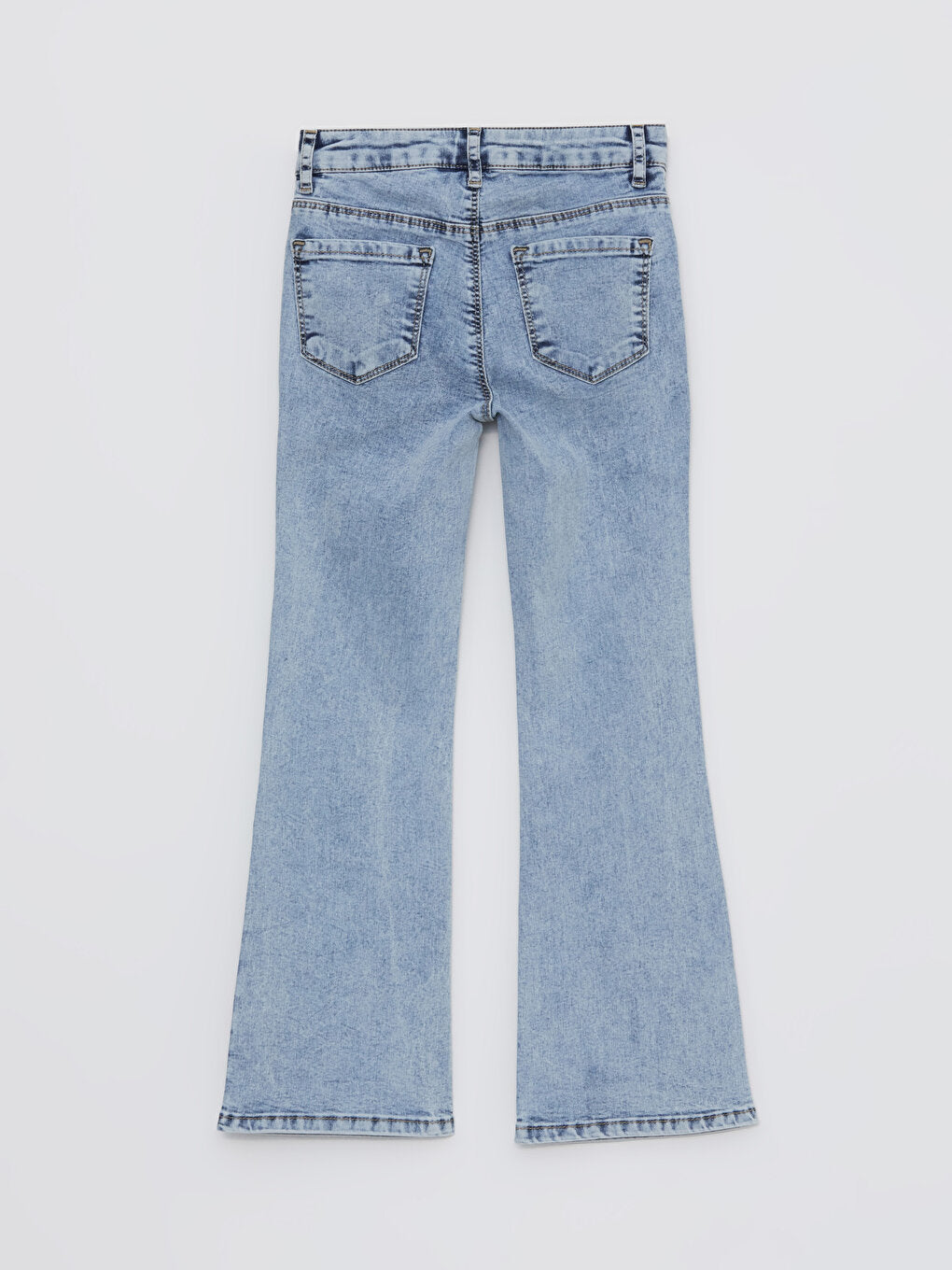 Basic Flare Leg Girls' Jean Trousers