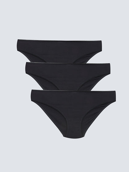 Plain Bikini Panties 3 Pack