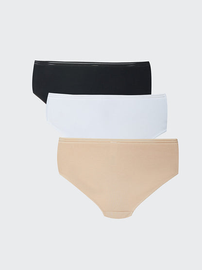 Plain Hipster Panties 3 Pack