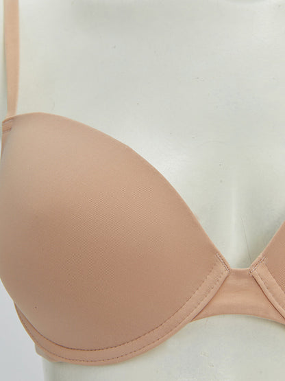 Underwire Unpadded Plain T-Shirt Bra