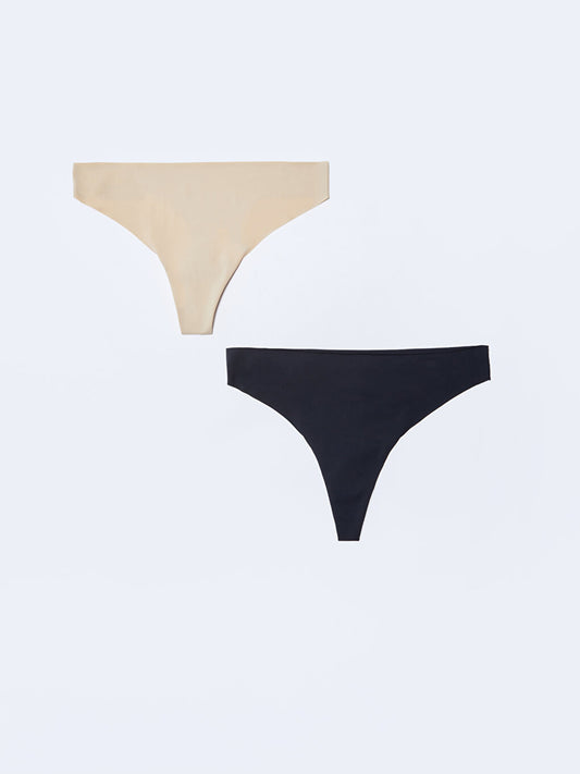 Plain Thong Panties 2 Pack