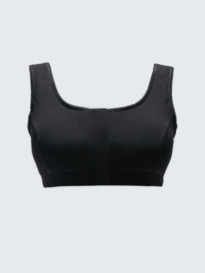 Non-wired, unpadded plain bra