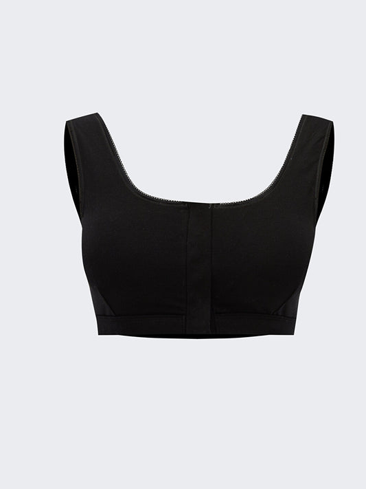 Non-wired, unpadded plain bra