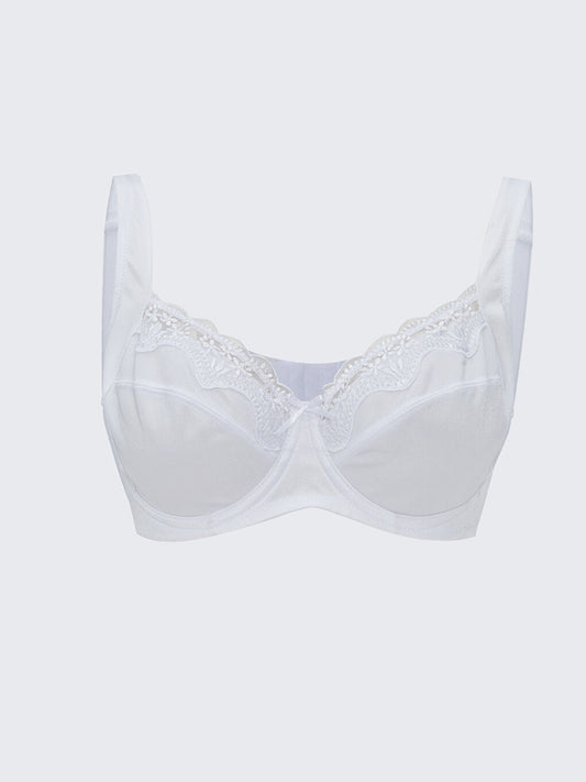 Underwire, Unpadded, Lace Supporting Bra