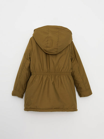 Hooded Basic Girl's Parka