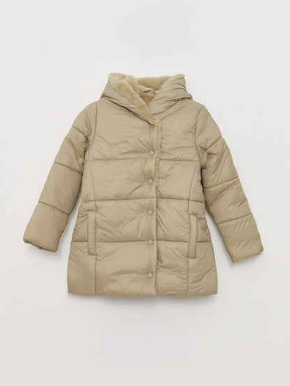 Hooded Basic Girl's Coat