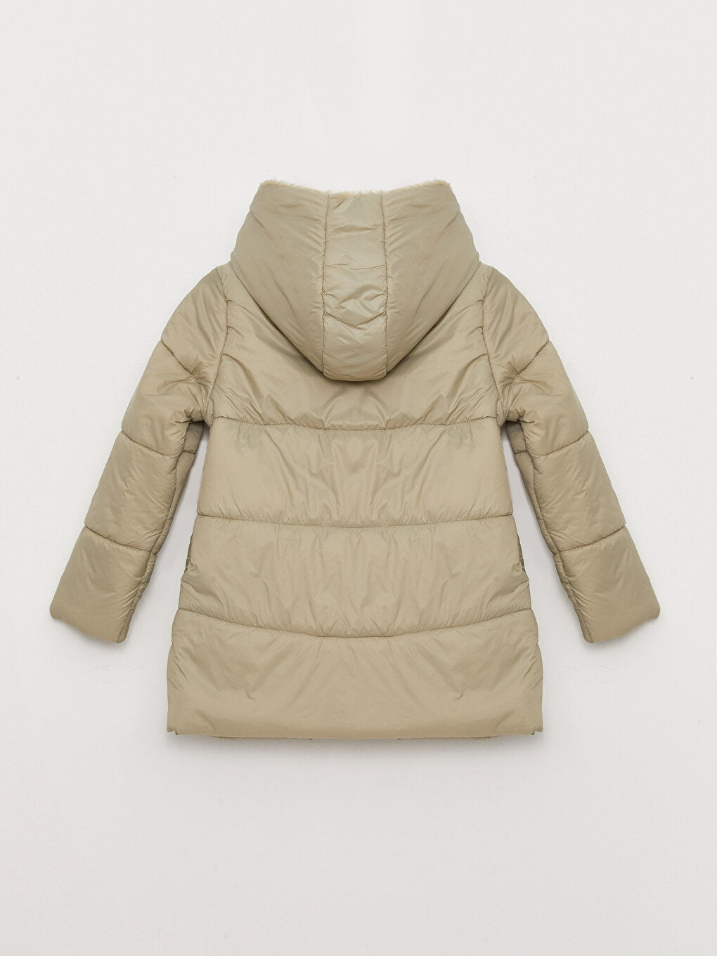 Hooded Basic Girl's Coat