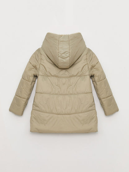 Hooded Basic Girl's Coat