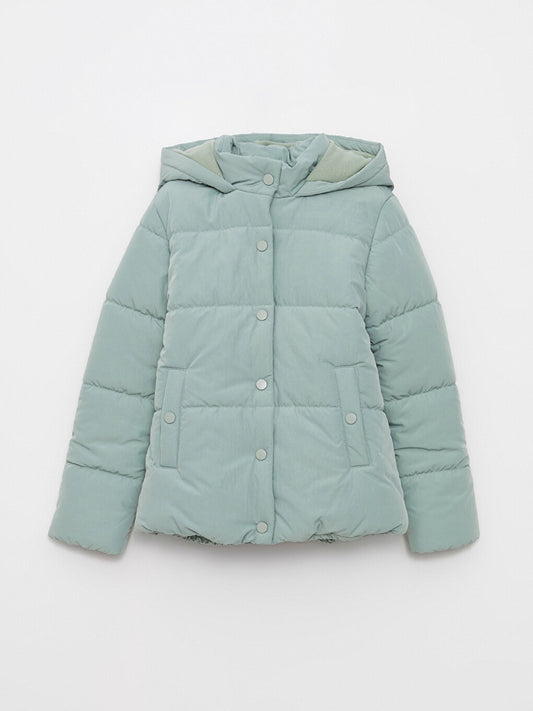 Hooded Basic Girl's Puffer Coat