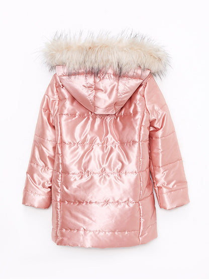 Hooded Basic Girl's Coat