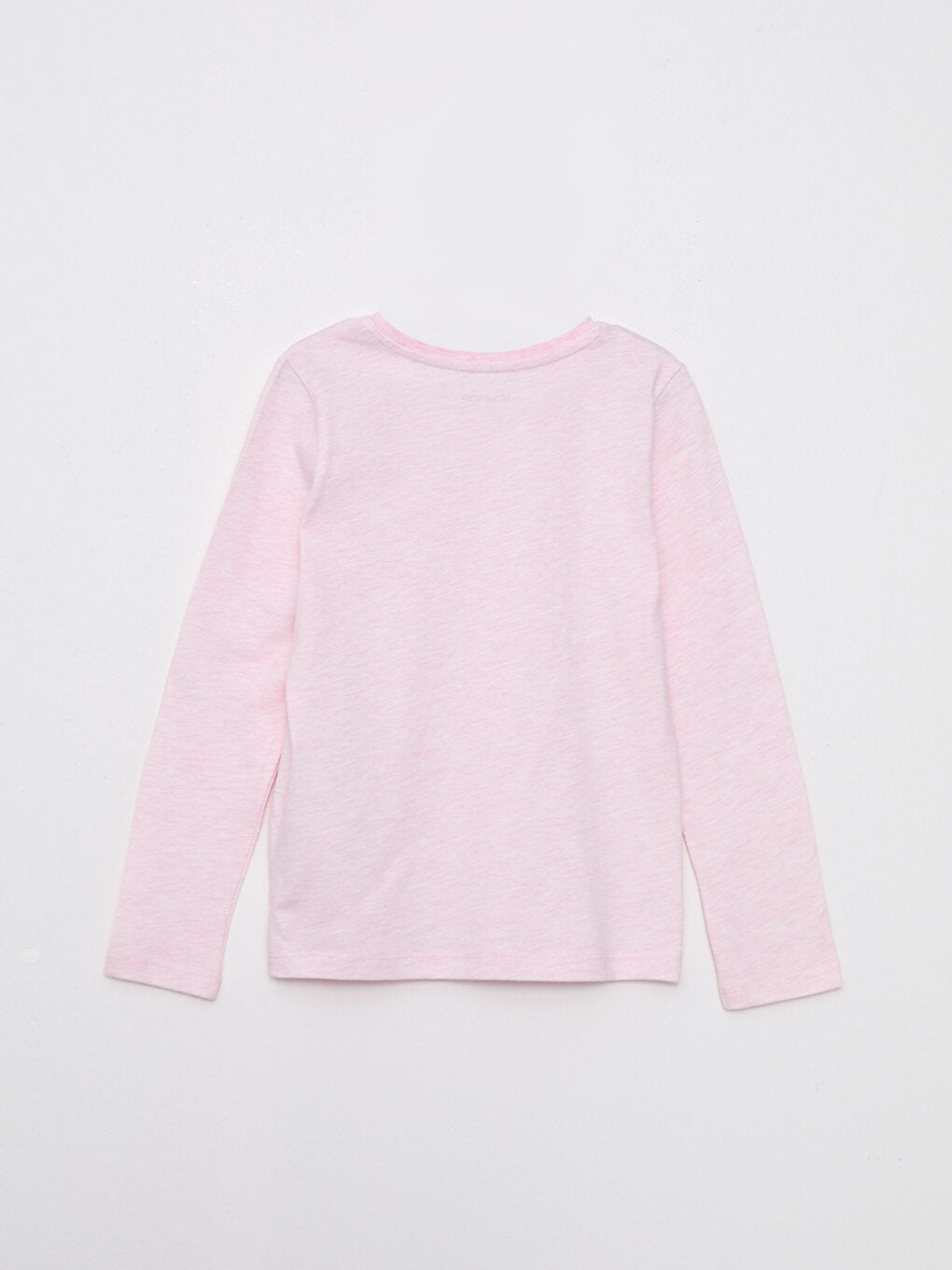 Crew Neck Basic Long Sleeve Girl's T-Shirt