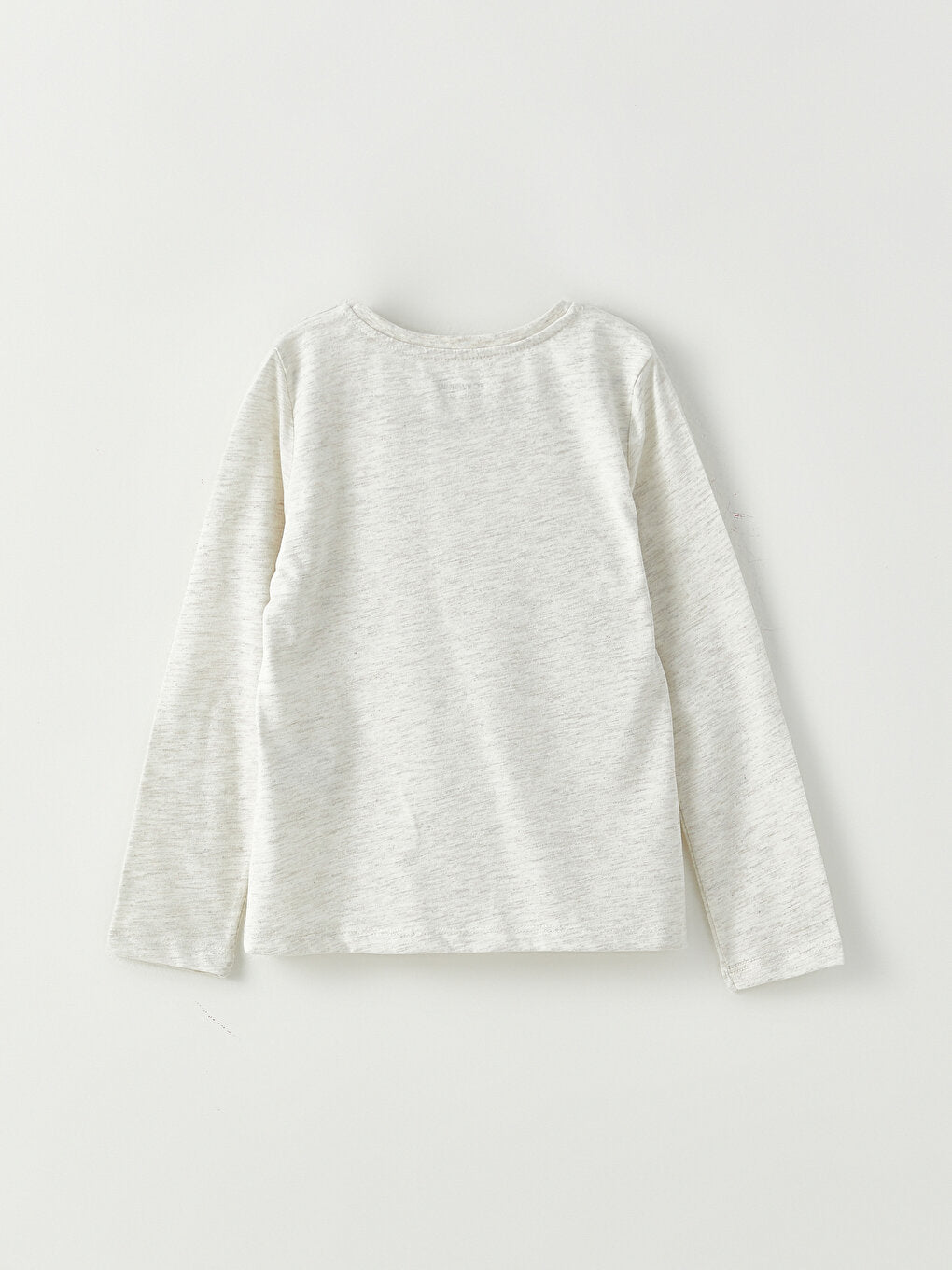 Crew Neck Basic Long Sleeve Girl's T-Shirt