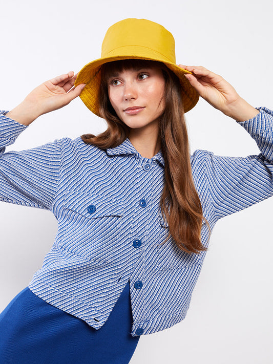 Self Patterned Women's Bucket Hat