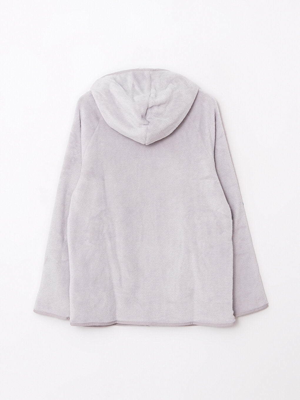 Hooded Plain Long Sleeve Women's Pajama Top