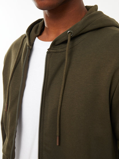 Standard Fit Hooded Men's Sports Cardigan