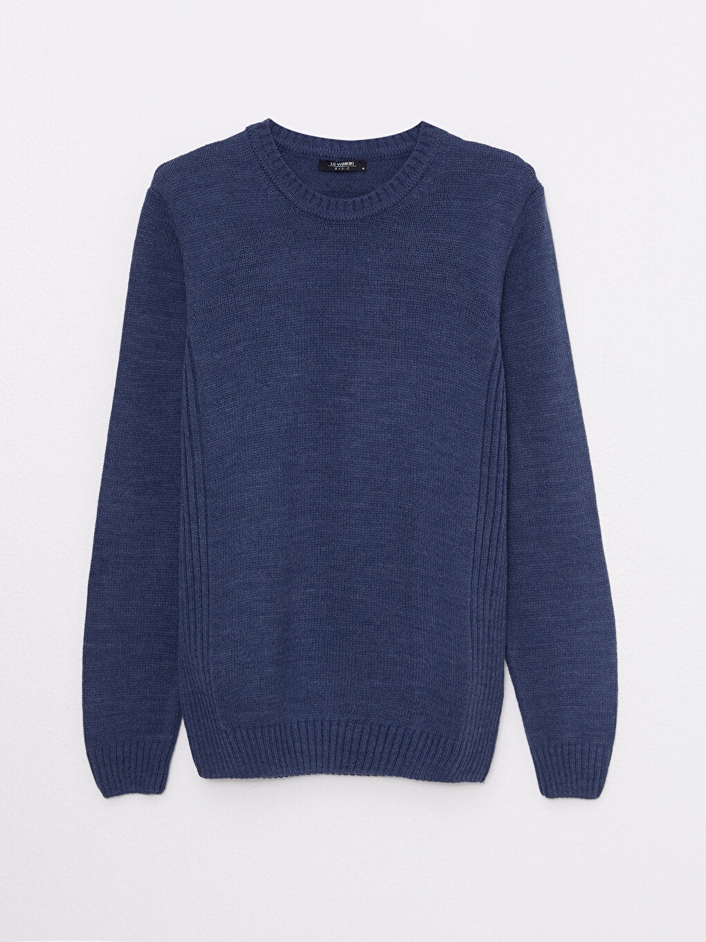 Crew Neck Long Sleeve Men's Knitwear Sweater