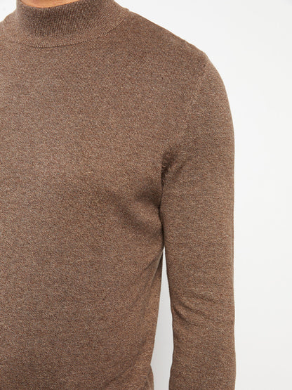 Turtleneck Long Sleeve Men's Knitwear Sweater