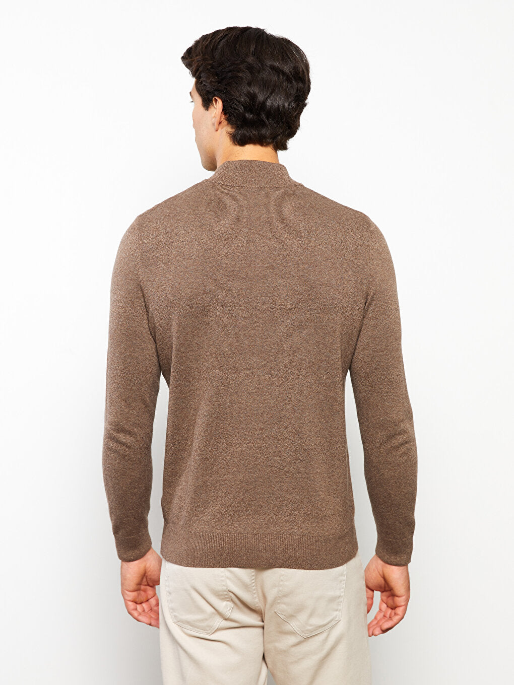 Turtleneck Long Sleeve Men's Knitwear Sweater