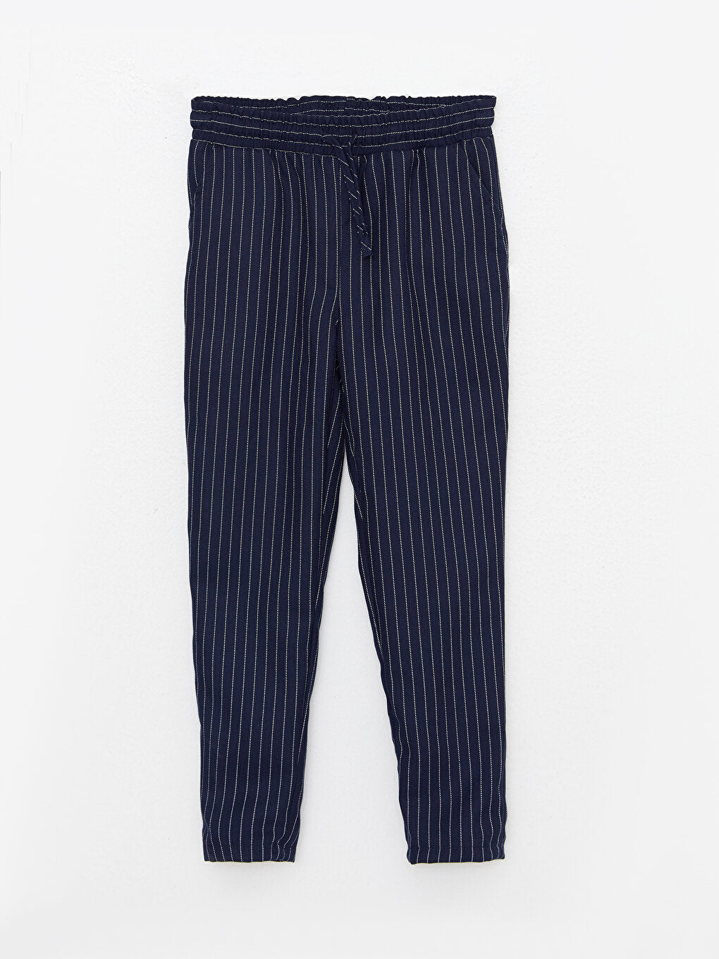 Elastic Waist Striped Girl's Trousers