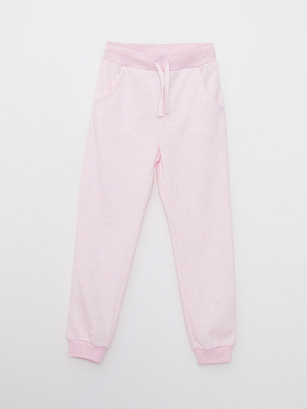 Basic Girl's Jogger Sweatpants with Elastic Waist