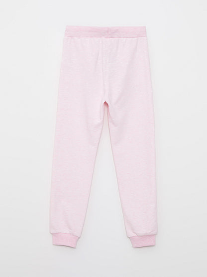 Basic Girl's Jogger Sweatpants with Elastic Waist