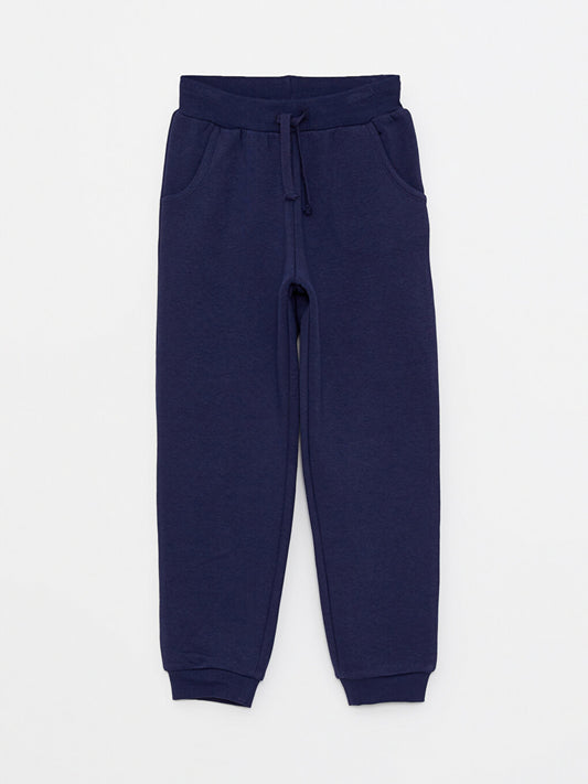 Basic Girl's Jogger Sweatpants with Elastic Waist