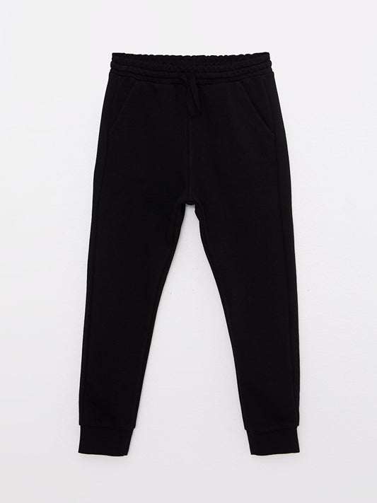 Basic Boy's Jogger Sweatpants with Elastic Waist