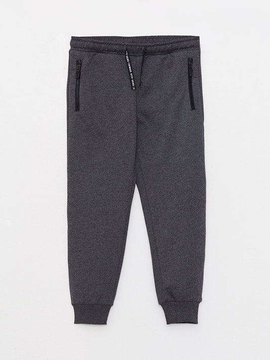 Basic Boy's Jogger Sweatpants with Elastic Waist