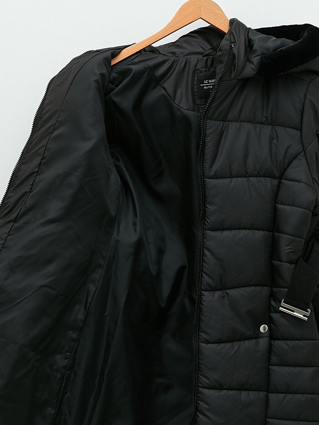 Women's Hooded Plain Puffer Coat