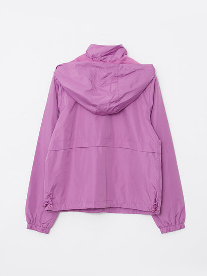 Women's Hooded Plain Raincoat