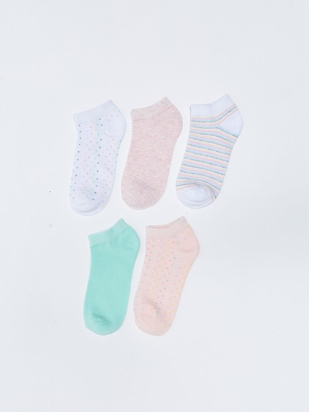 Patterned Women's Booties Socks Pack of 5