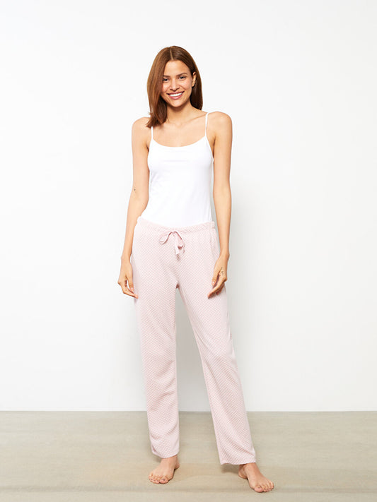 Plain Women's Pajama Bottom with Elastic Waist