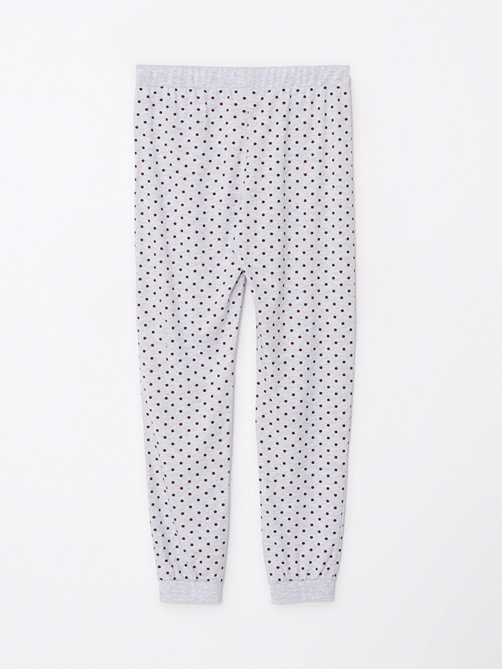 Polka Dot Women's Jogger Pajama Bottom with Elastic Waist