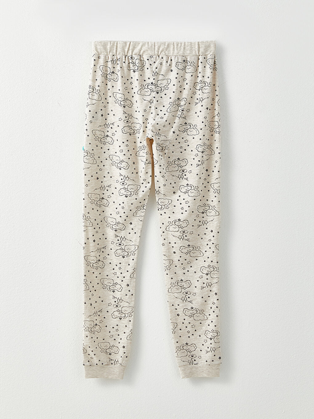 Patterned Women's Jogger Pajama Bottom with Elastic Waist