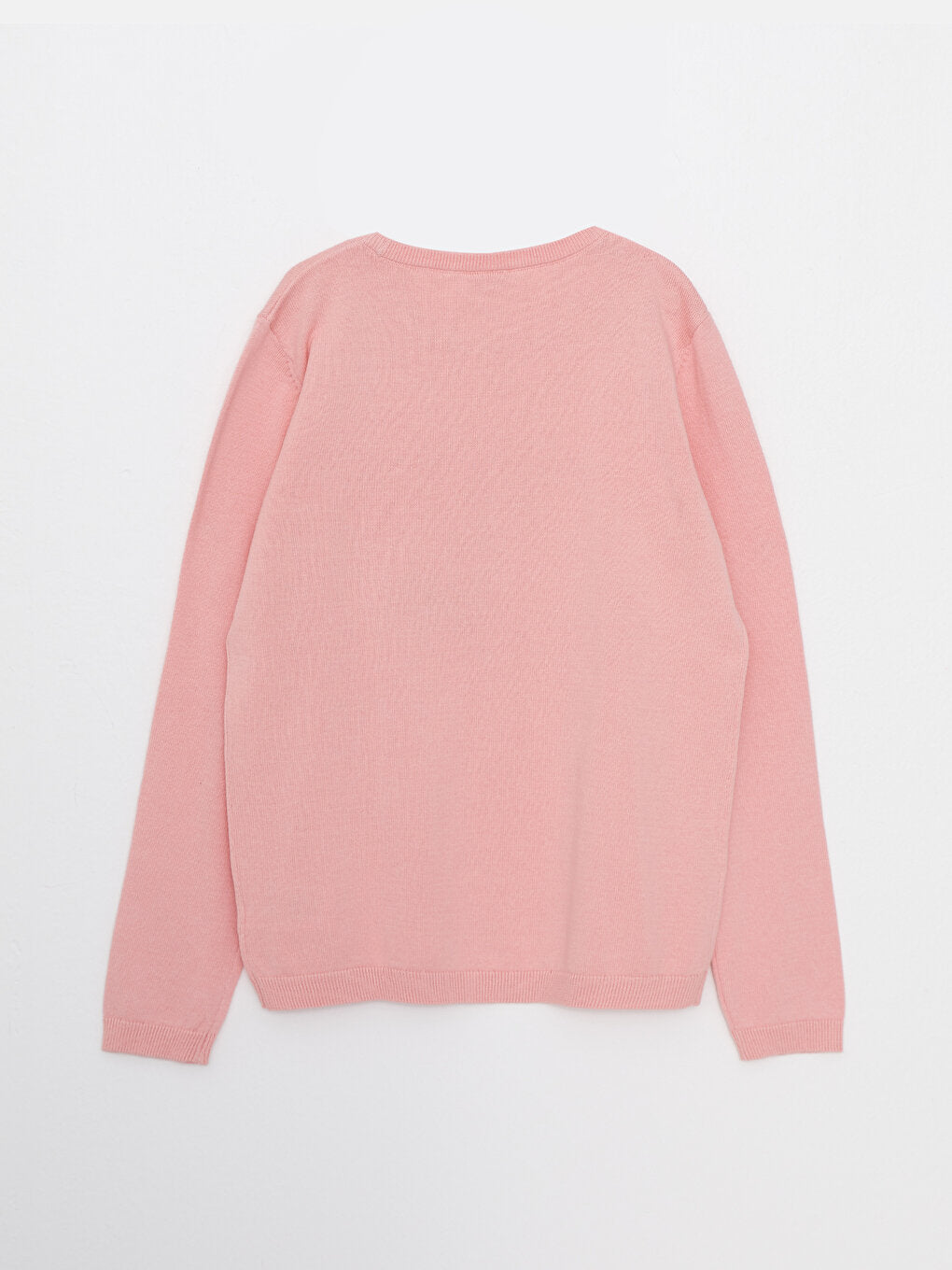 Crew Neck Printed Long Sleeve Girl's Knitwear Sweater