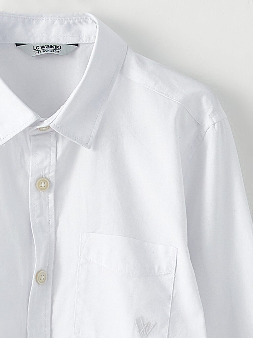 Basic Long Sleeve Poplin Boy's Shirt