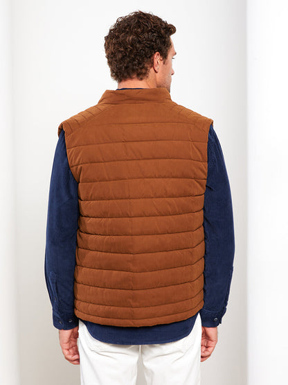 Standard Mold Stand Collar Men's Vest