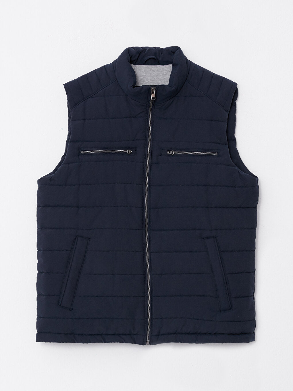 Standard Mold Stand Collar Men's Vest