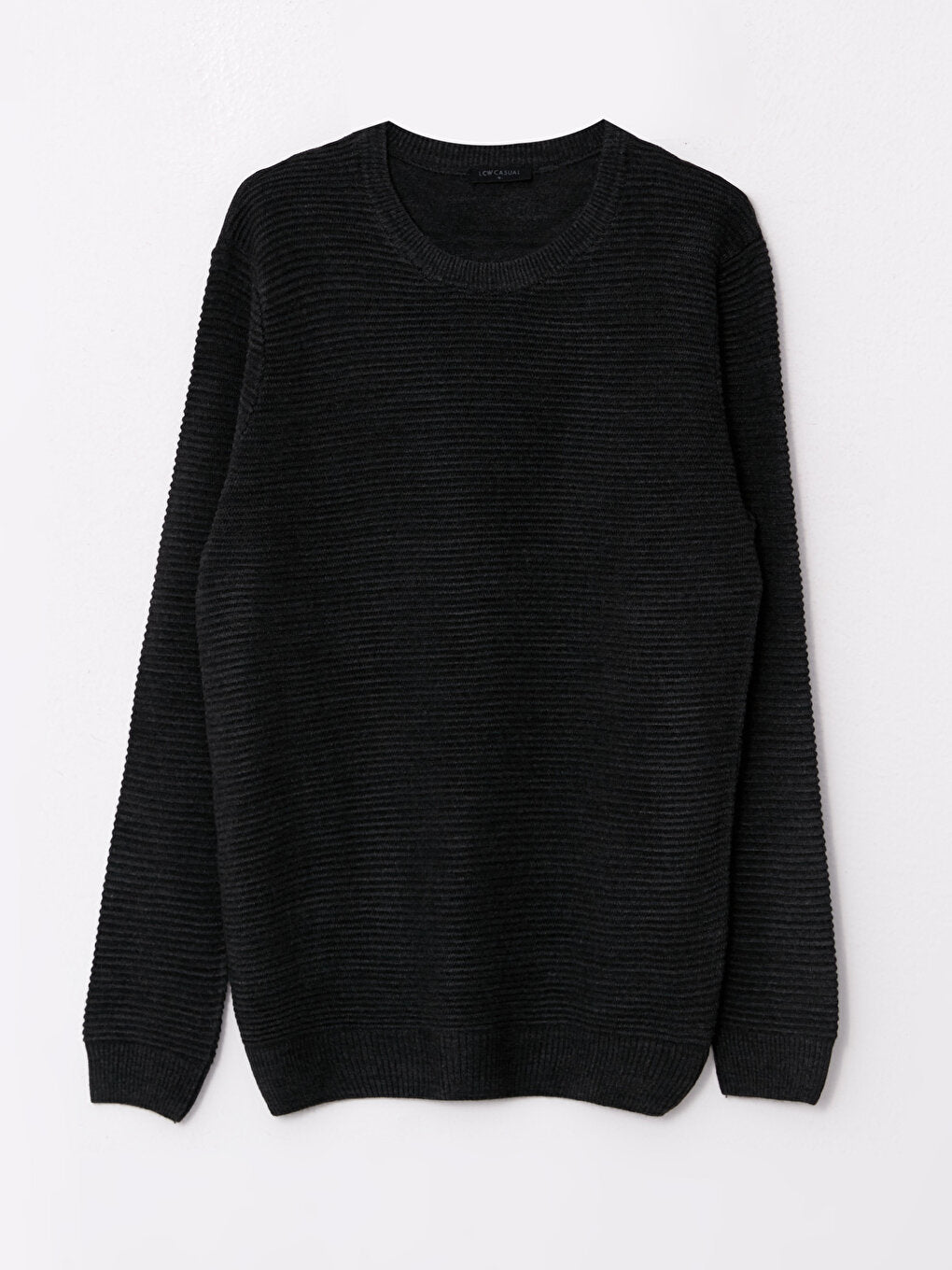 Crew Neck Long Sleeve Men's Knitwear Sweater