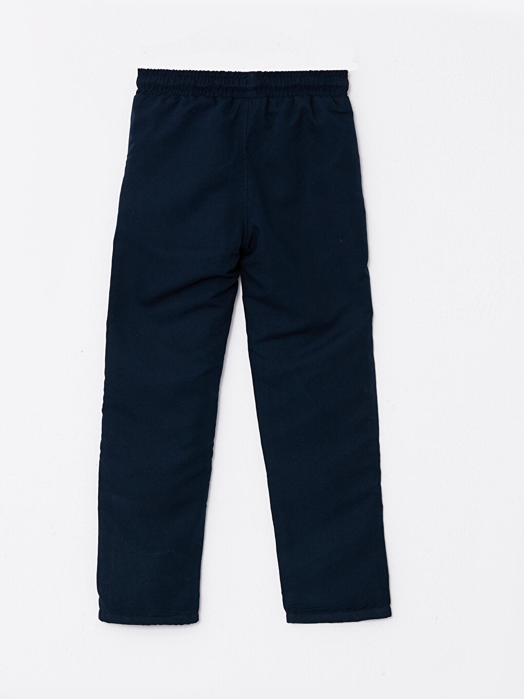 Basic Fleece Lined Boy's Trousers with Elastic Waist