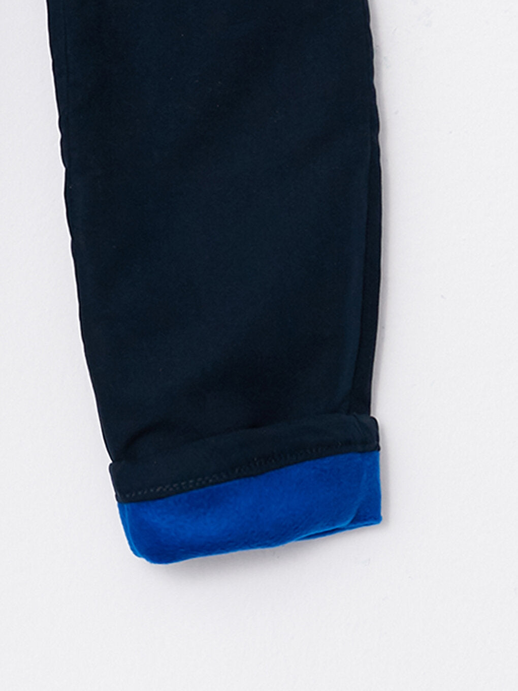 Basic Fleece Lined Boy's Trousers with Elastic Waist