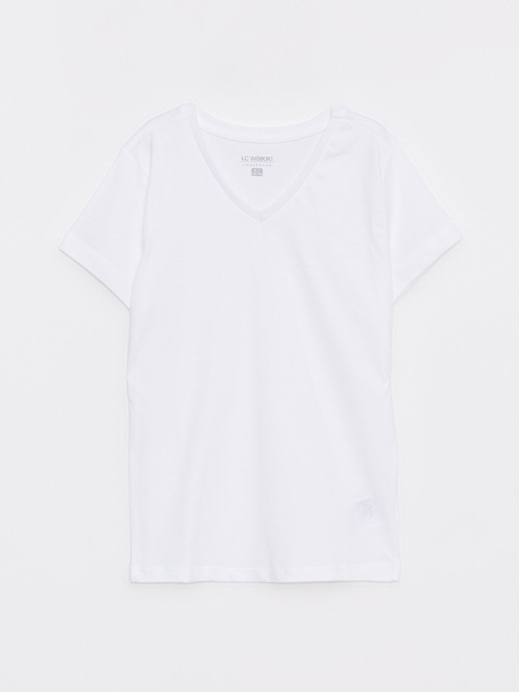 V-Neck Basic Short Sleeve Boy's Undershirt