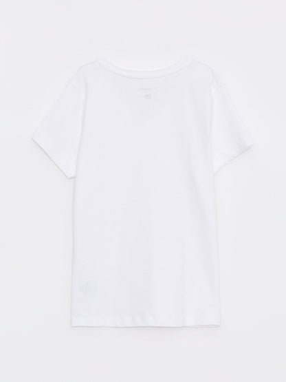 V-Neck Basic Short Sleeve Boy's Undershirt