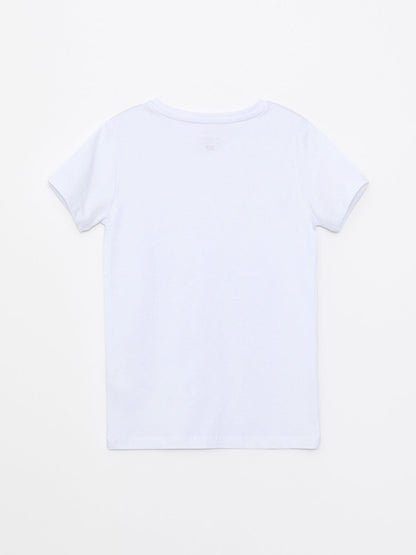 Crew Neck Basic Short Sleeve Boys Undershirt