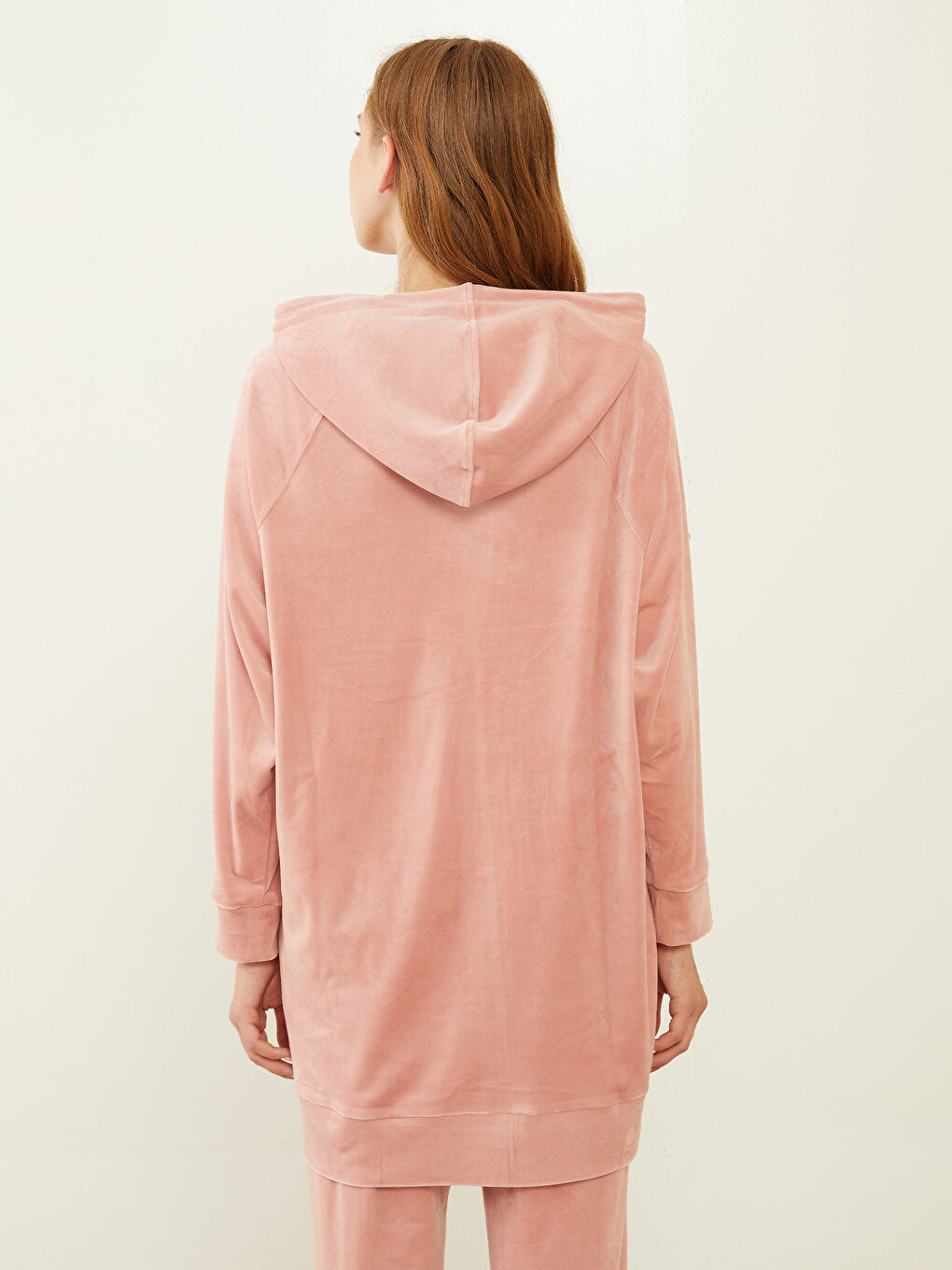 Hooded Embroidered Long Sleeve Women's Pajama Top