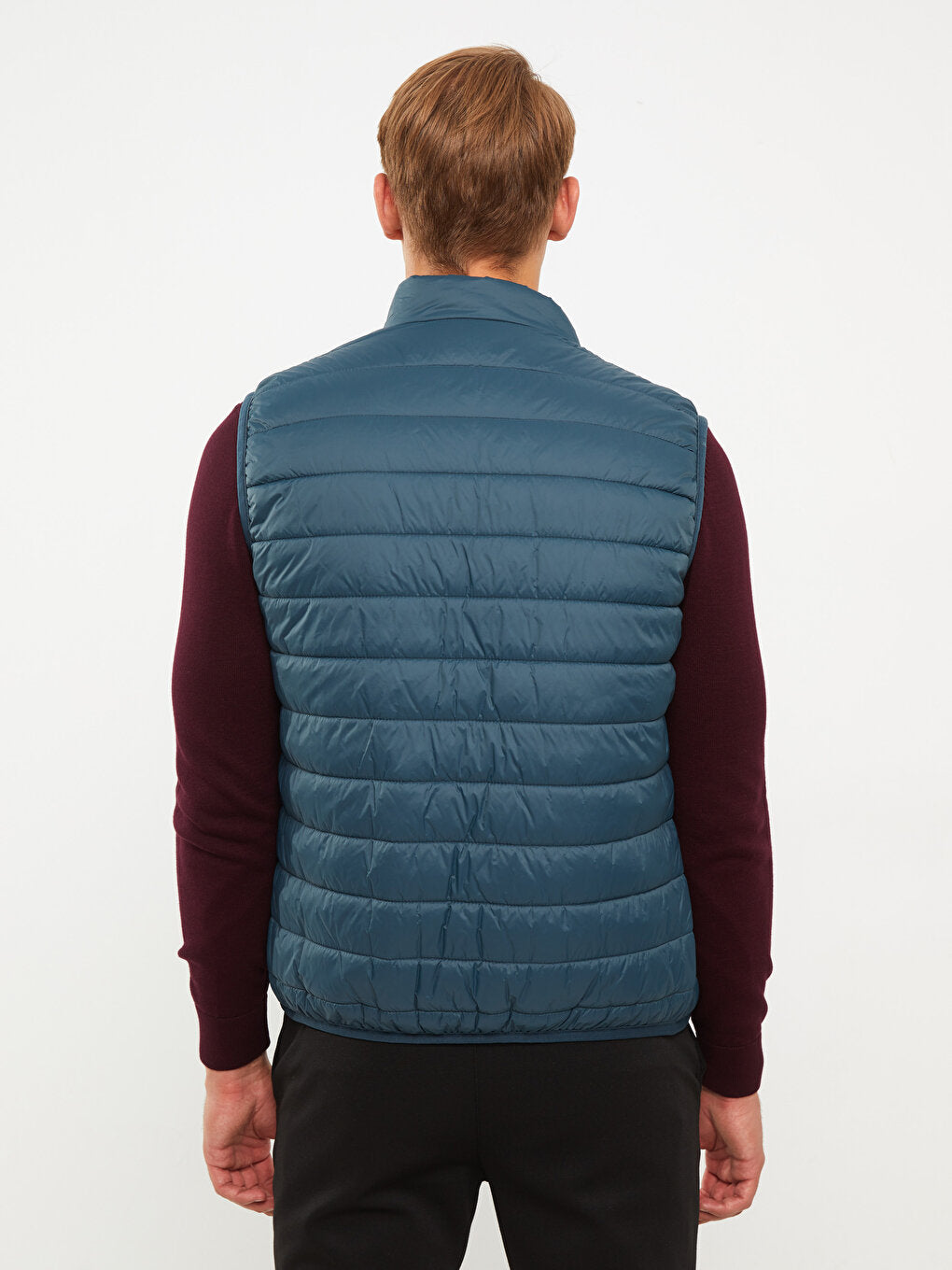 Standard Mold Stand Collar Men's Puffer Vest